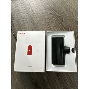 iWALK Small Portable charger LinkMe4 4500mAh 3.6V iPhone AirPods Black Mint
